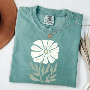 Comfort Colors Daisy Flowers Shirt, Mothers Day Gift